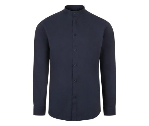 Men's Long-Sleeve Stretch Shirt 405013S – Velilla in Navy