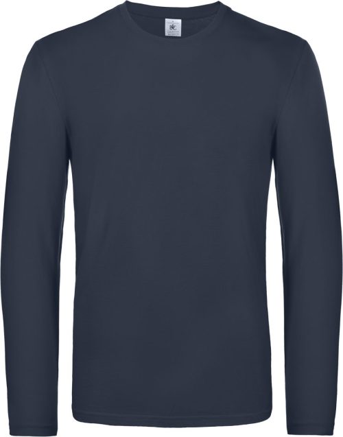 Herren-Langarmshirt #E190 TU07T – B&C in Navy