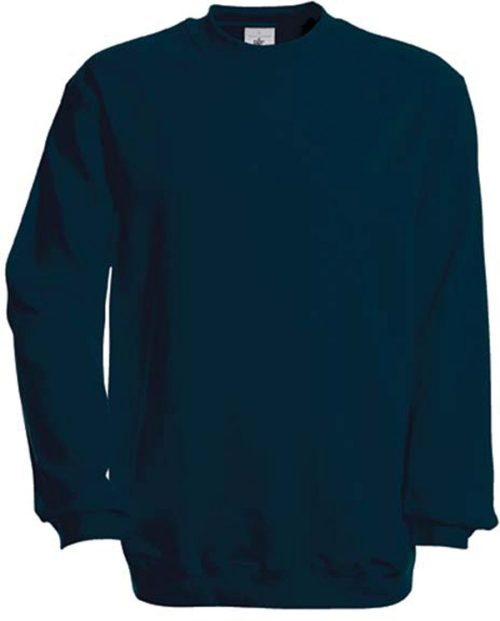 Crew Neck Sweatshirt Set In WU600 – B&C in Navy