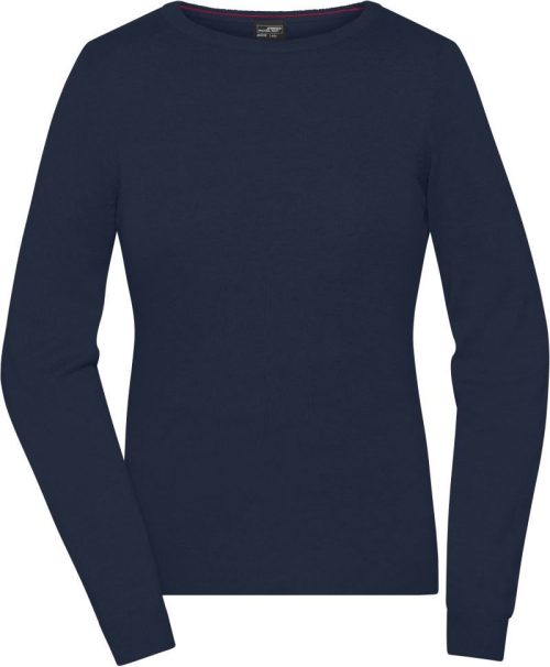 Damen Rundhals Pullover JN 1313 – Daiber in Navy