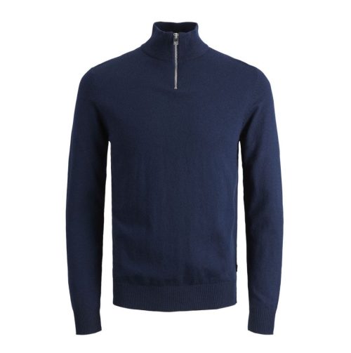 Emil Knit Half Zip 12189339 – JACK&amp;JONES in Navy Blazer