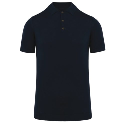 Herren-Polohemd aus Strick SP203 – Spasso in Navy Blue