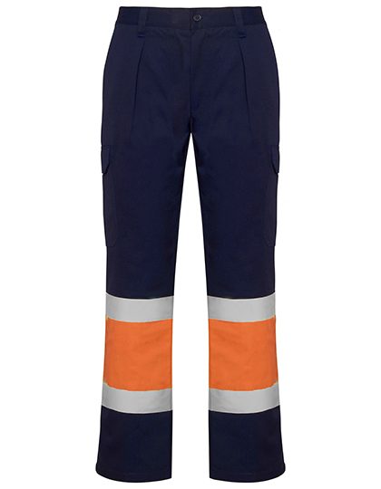 Soan Trousers – Roly Workwear in Navy Blue 55/Fluor Orange 223