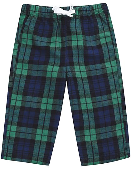 Baby Tartan Trousers – Larkwood in Navy-Green Check