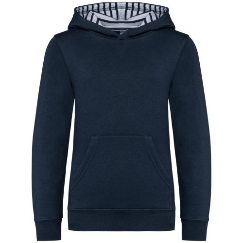 Kinder Kapuzen Sweater K 4014 – Kariban in Navy / Mariniere