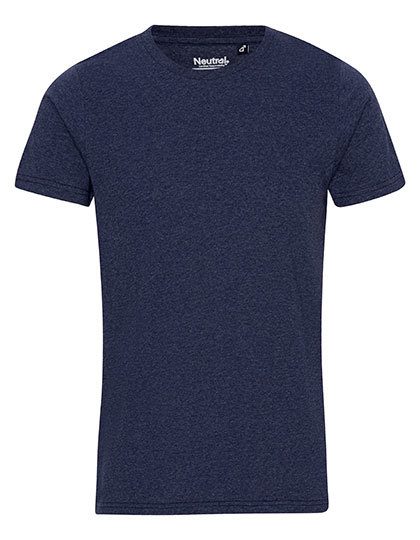Recycled Cotton T-Shirt – Neutral in Navy Melange