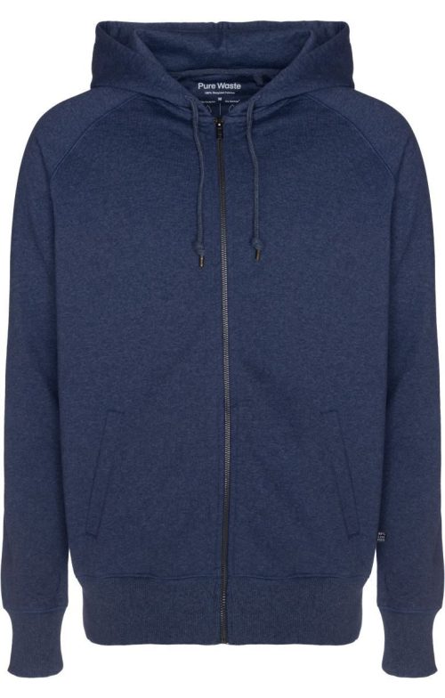 Unisex Kapuzen Sweatjacke HJUB – Pure Waste in Navy Melange