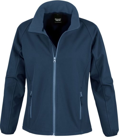 Damen 2-Lagen Softshell Jacke "Printable" R 231F – Result in Navy/Navy