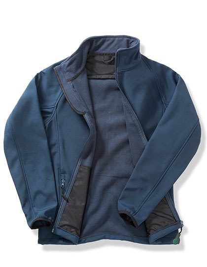 Men's Printable Softshell Jacket with Recycled Fleece Inner – Result Recycled in Navy/Navy