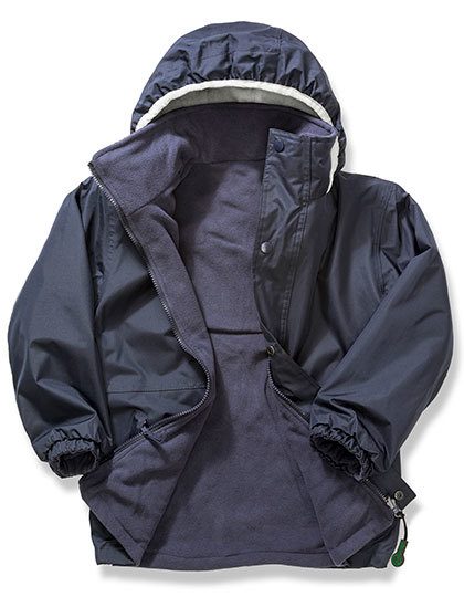 Junior Stormdri 6000 Recycled Coat – Result Recycled in Navy/Navy