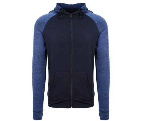 Men´s Cool Contrast Zoodie – Just Cool in Navy/Navy Melange