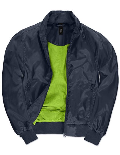 Women´s Jacket Trooper – B&C COLLECTION in Navy/Neon Green