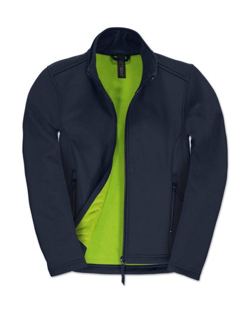 ID.701/women Softshell Jacket JWI63 – B&C Outerwear in Navy/Neon Green