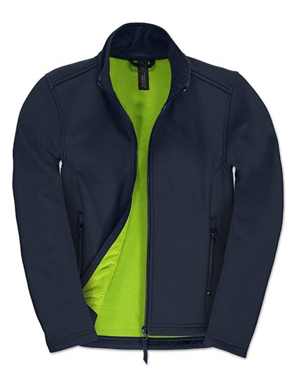 Women´s Jacket Softshell ID.701 – B&C COLLECTION in Navy/Neon Green
