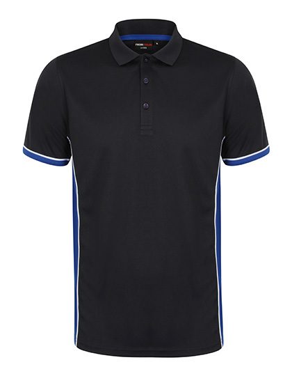 Adults Panel Polo – Finden+Hales in Navy/Royal/White