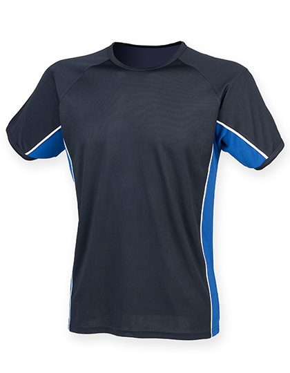 Adult's Performance Panel T-Shirt – Finden+Hales in Navy/Royal/White