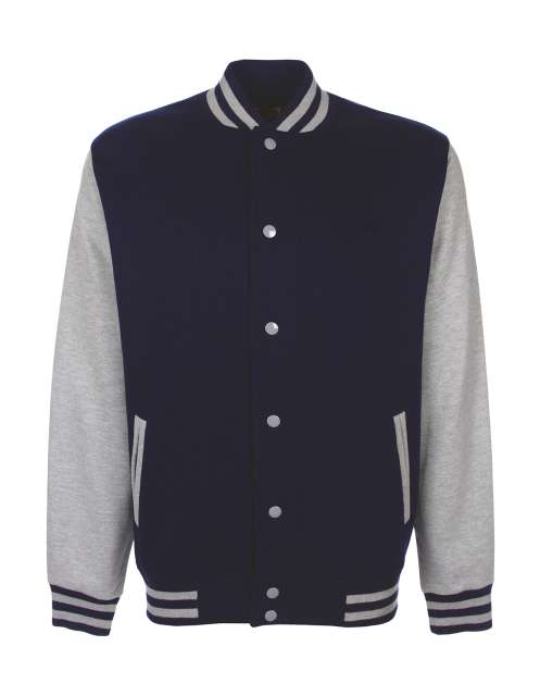 Varsity Jacket – FDM in Navy/Sport Grey