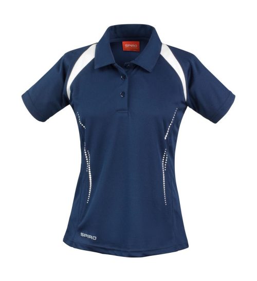 Damen Team Piqué Polo S 177F – Spiro in Navy/White