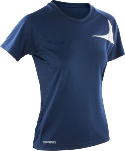 Damen Trainings Shirt S 182F – Spiro in Navy/White