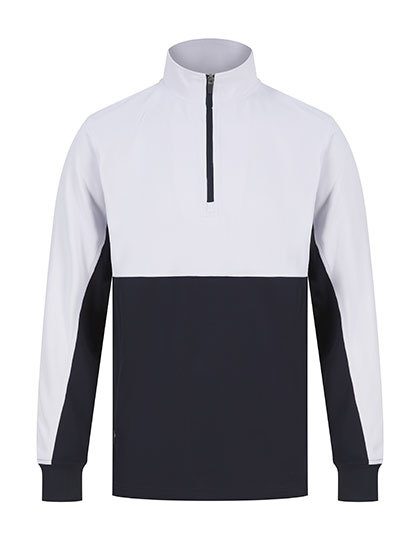 Adults 1/4 Zip Tracksuit Top – Finden+Hales in Navy/White