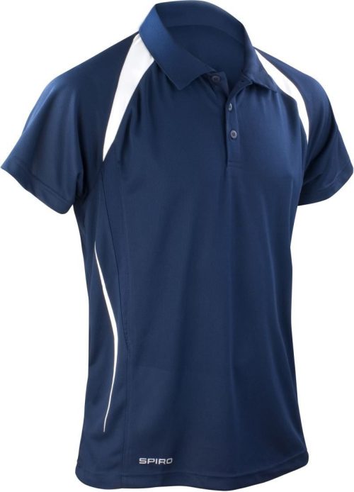 Herren Team Piqué Polo S 177M – Spiro in Navy/White