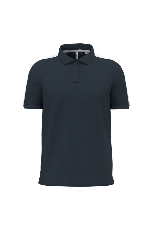 Unisex-Poloshirt im Teamwear-Look PA4057 – Proact in Navy / White