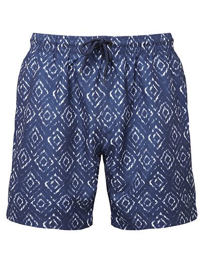 Men´s Swim Shorts – WOMBAT® in Navy-White-Aztec