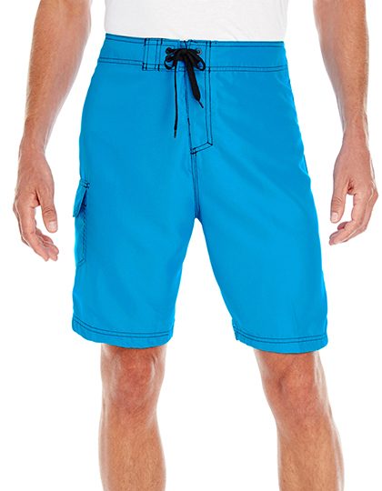Solid Board Short – Burnside in Neon Blue