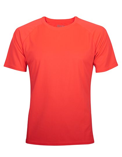 Rainbow Tech Tee – CONA SPORTS in Neon Coral