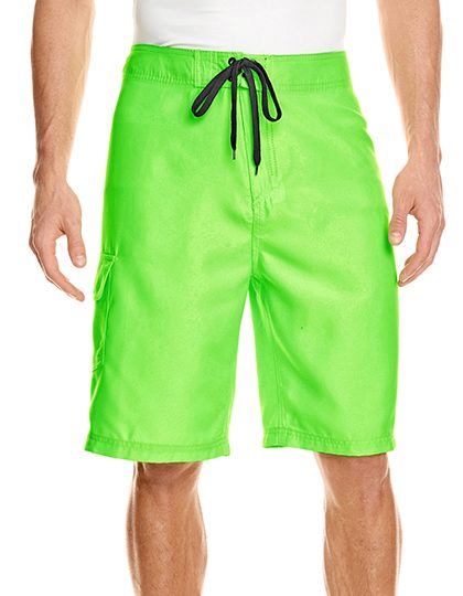 Solid Board Short – Burnside in Neon Green