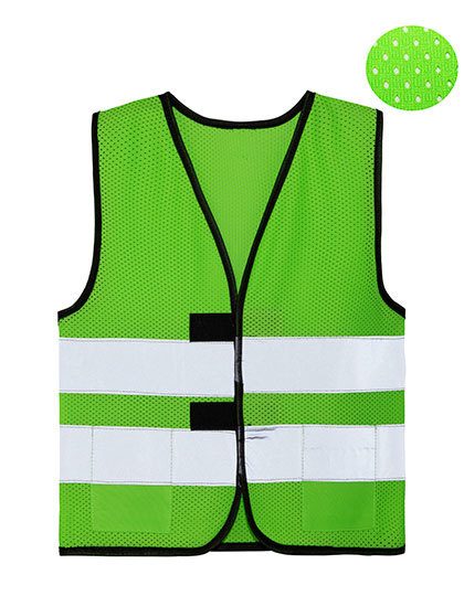 Mesh Safety Vest for Children Korfu – Korntex in Neon Green