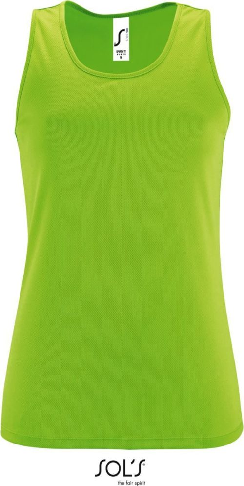 Damen Sport Tanktop Sporty TT Women – SOL'S in Neon Green