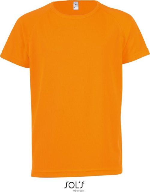 Kinder Raglan Sport Shirt Sporty Kids – SOL'S in Neon Orange