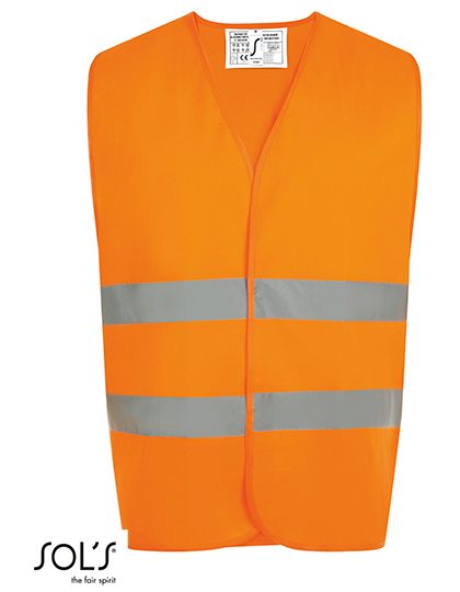Unisex Secure Pro Safety Vest – SOL´S in Neon Orange