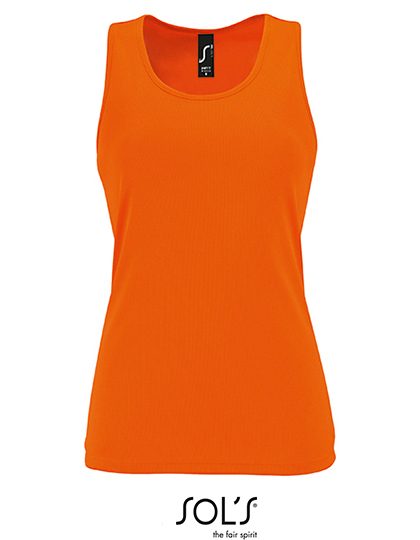 Women´s Sports Tank Top Sporty – SOL´S in Neon Orange