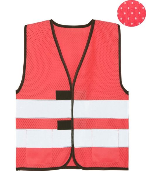 Kinder Mesh Warnweste KWM – Korfu – Korntex in Neon Pink