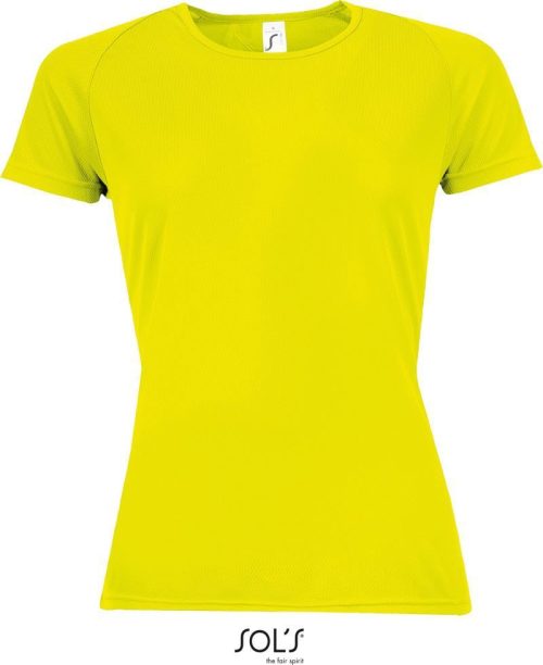 Damen Raglan Sport Shirt Sporty Women – SOL'S in Neon Yellow