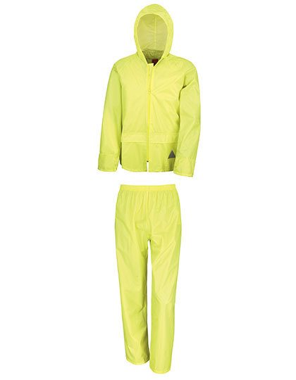 Waterproof Jacket & Trouser Set – Result in Neon Yellow