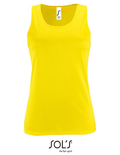 Women´s Sports Tank Top Sporty – SOL´S in Neon Yellow