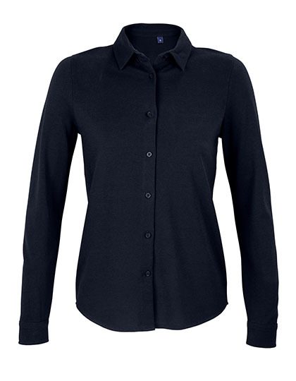 Women´s Cotton Pique Shirt Basile – NEOBLU in Night