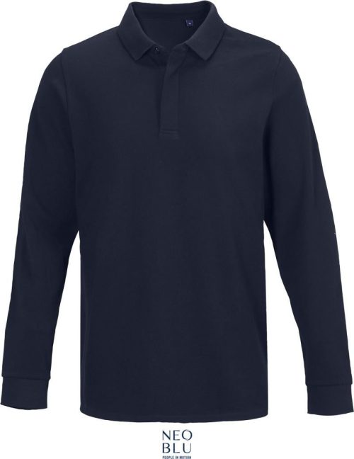 Schweres Herren Piqué Polo langarm Owen LSL Men – NEOBLU in Night Blue