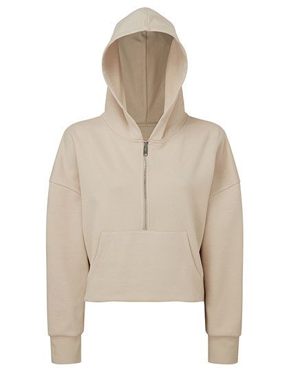 Women´s Half Zip Hoodie – TriDri® in Nude