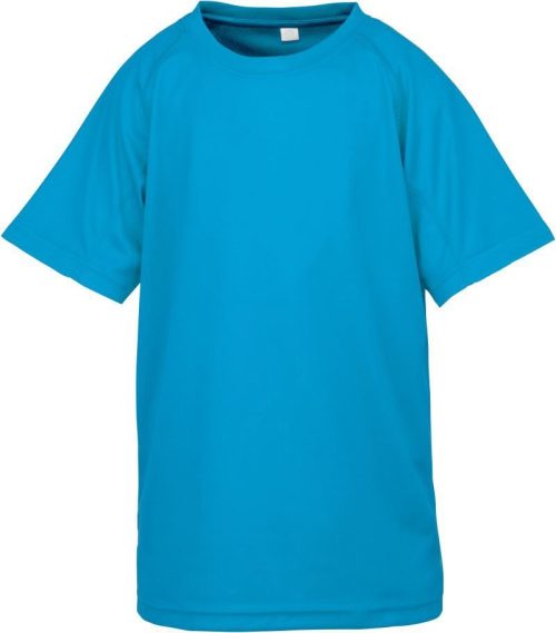 Kinder Sport Shirt "Aircool" S 287J – Spiro in Ocean Blue