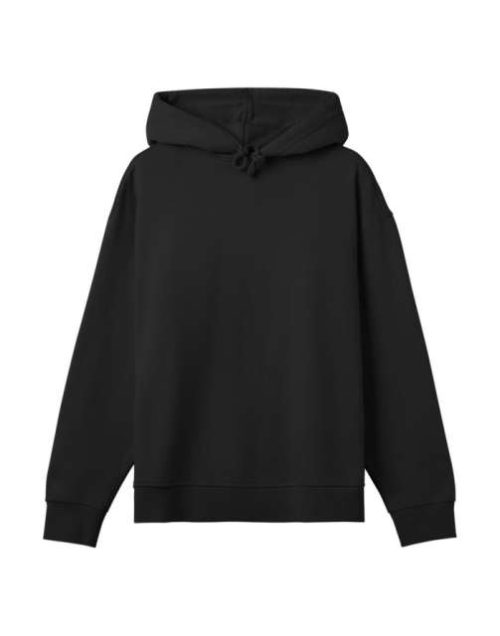 Womens Oversized Hoodie – True Blanks in Off Black