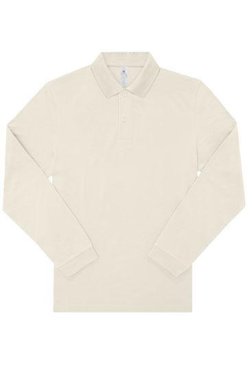 My Polo 180 Long Sleeve – B&C BE INSPIRED in Off White