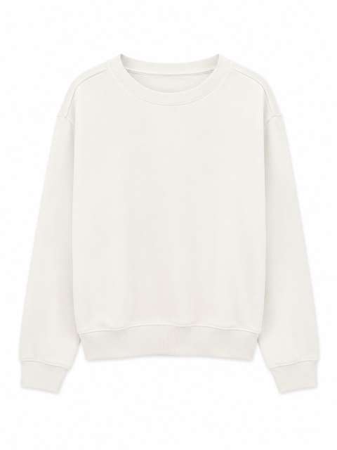 Womens Regular Sweatshirt – True Blanks in Off White