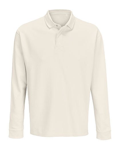 Unisex Polo Collar Sweatshirt Heritage – SOL´S in Off White