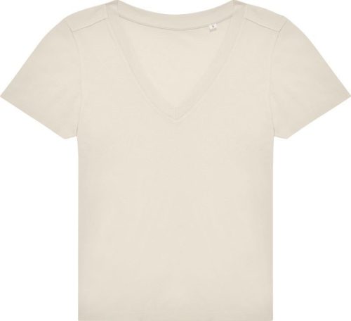 Damen V-Ausschnitt T-Shirt #E150 V /women – B&C in Off White