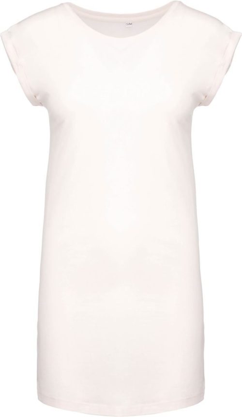 T-Shirt Kleid K 388 – Kariban in Off White