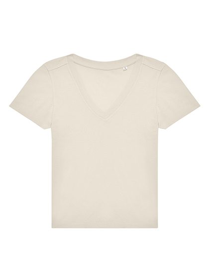 Women´s #E150 V T-Shirt – B&C BE INSPIRED in Off White